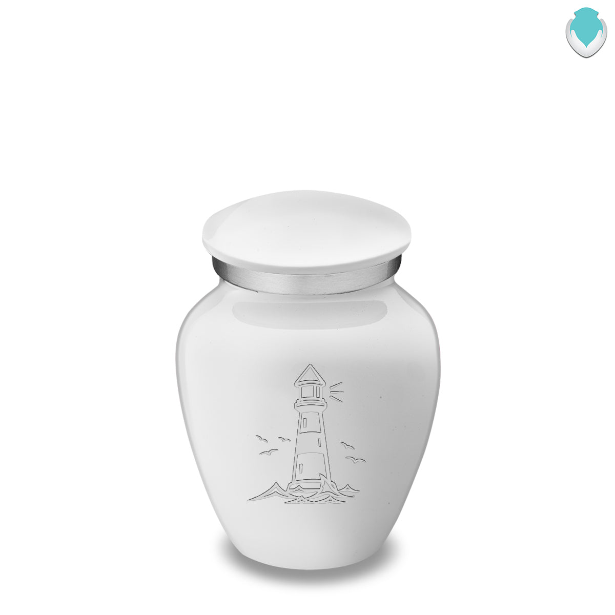 Keepsake Embrace White Lighthouse Cremation Urn