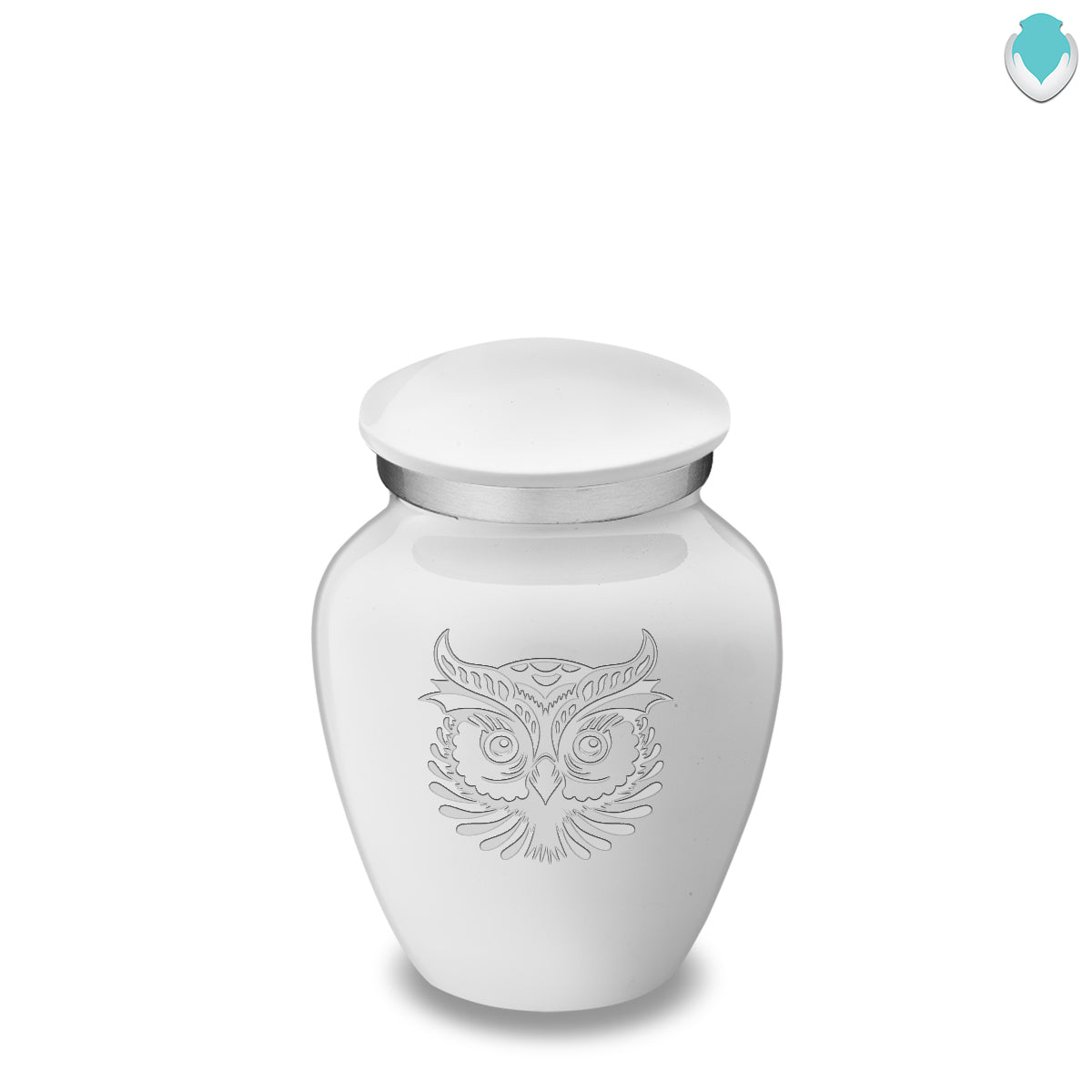 Keepsake Embrace White Owl Cremation Urn