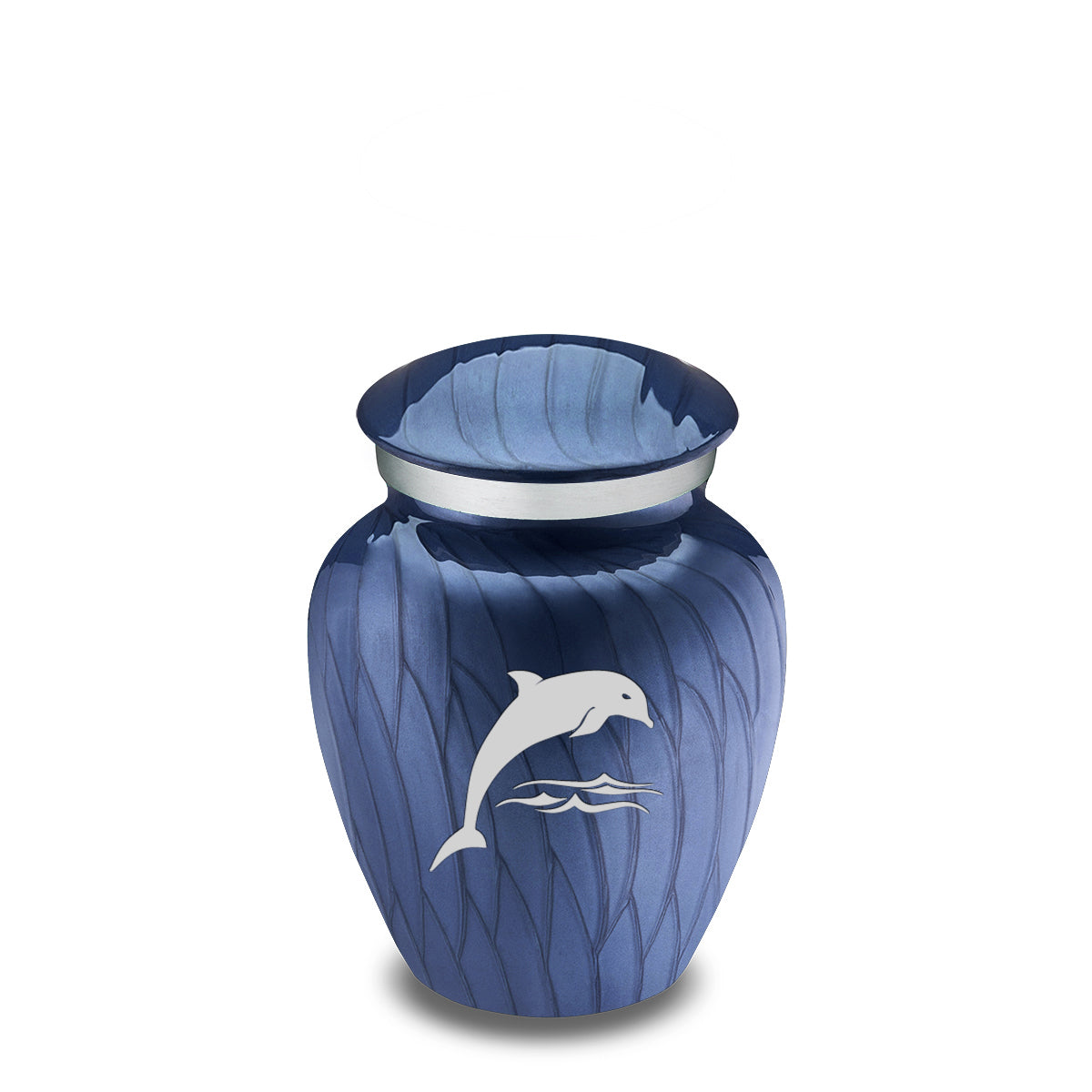 Keepsake Embrace Pearl Cobalt Blue Dolphin Cremation Urn