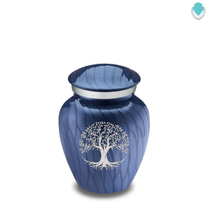 Keepsake Embrace Pearl Cobalt Blue Tree of Life Cremation Urn