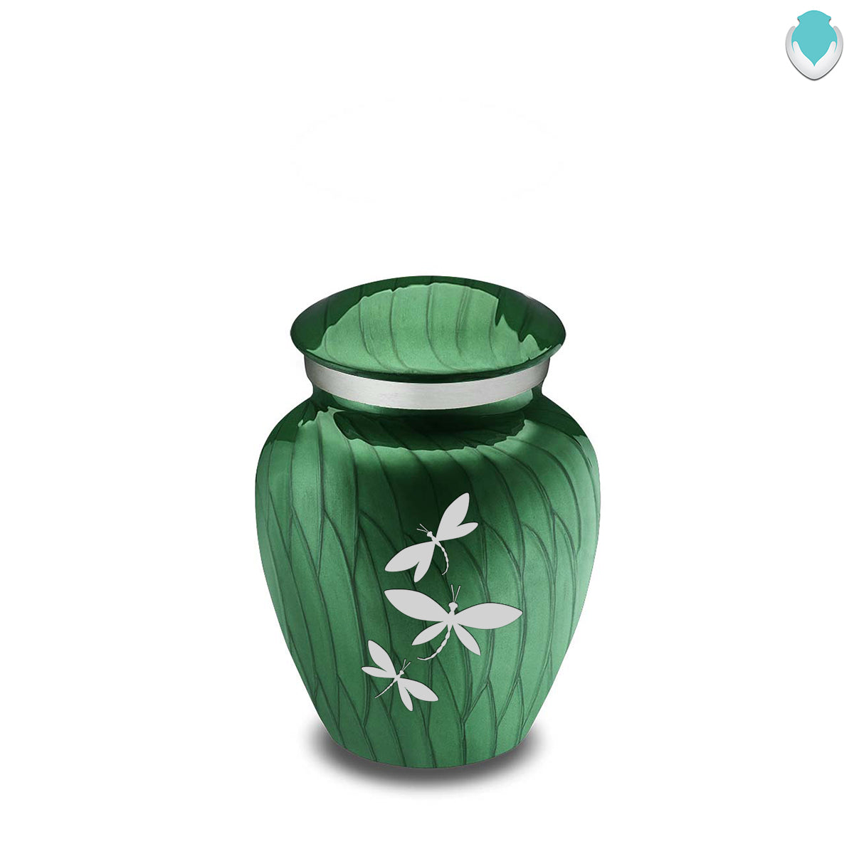 Keepsake Embrace Pearl Green Dragonfly Cremation Urn