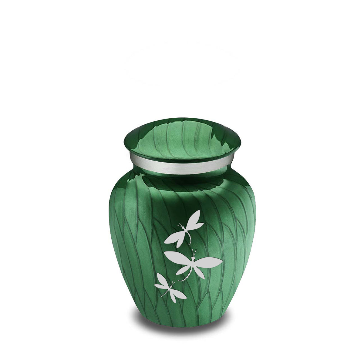 Keepsake Embrace Pearl Green Dragonfly Cremation Urn