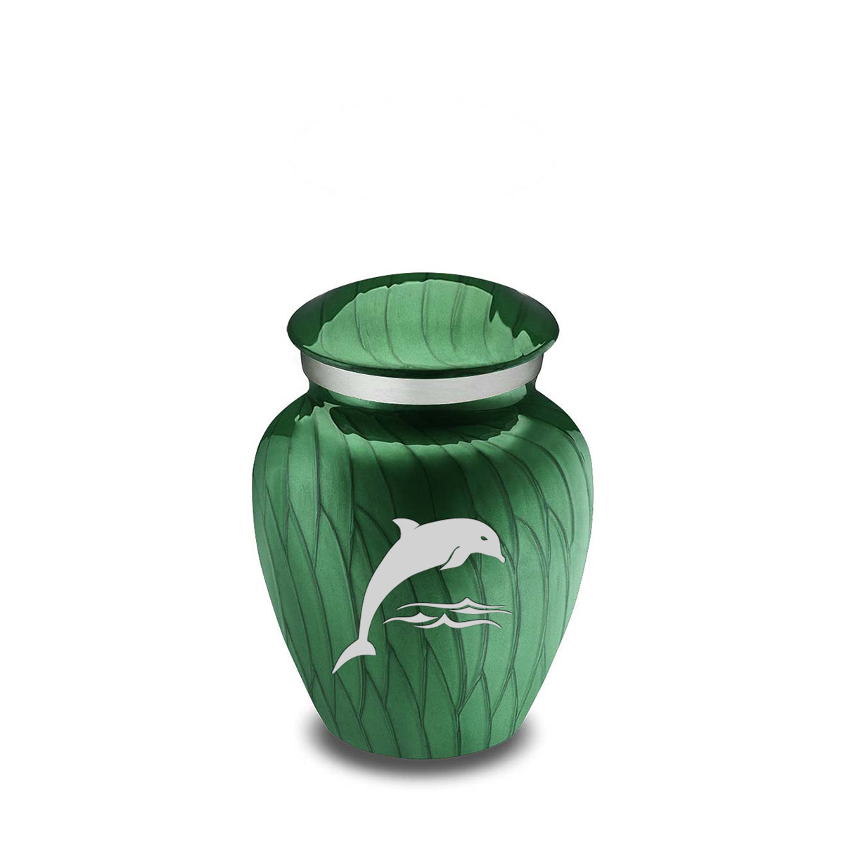 Keepsake Embrace Pearl Green Dolphin Cremation Urn