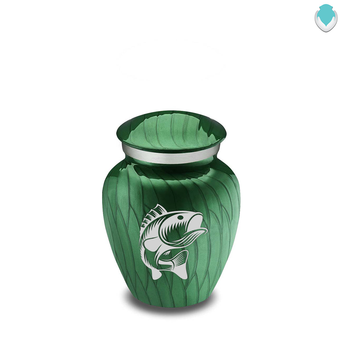 Keepsake Embrace Pearl Green Fishing Cremation Urn