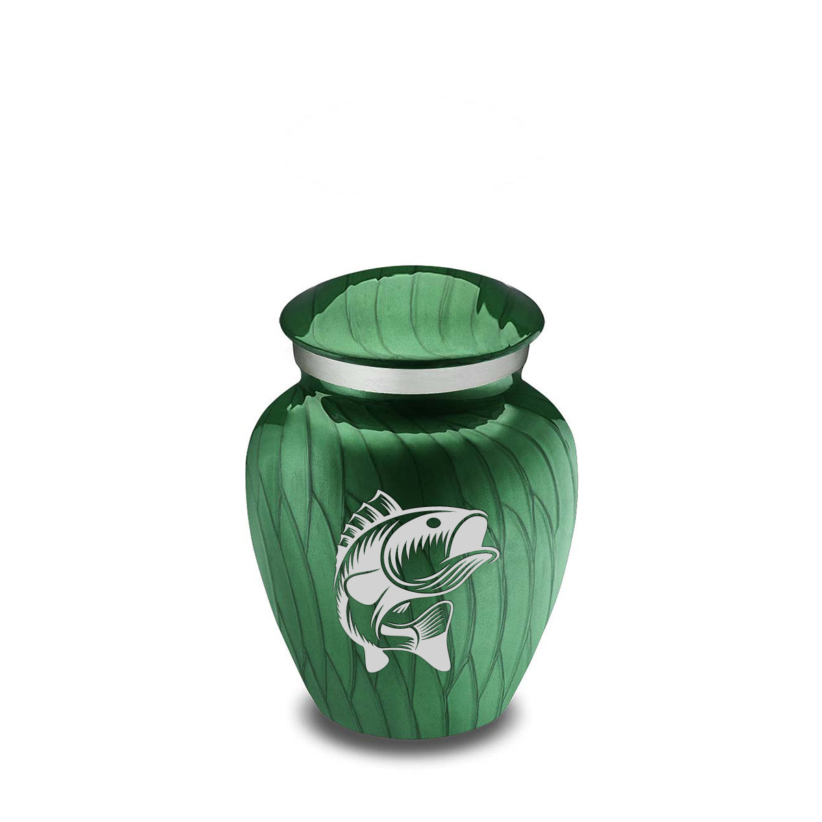 Keepsake Embrace Pearl Green Fishing Cremation Urn