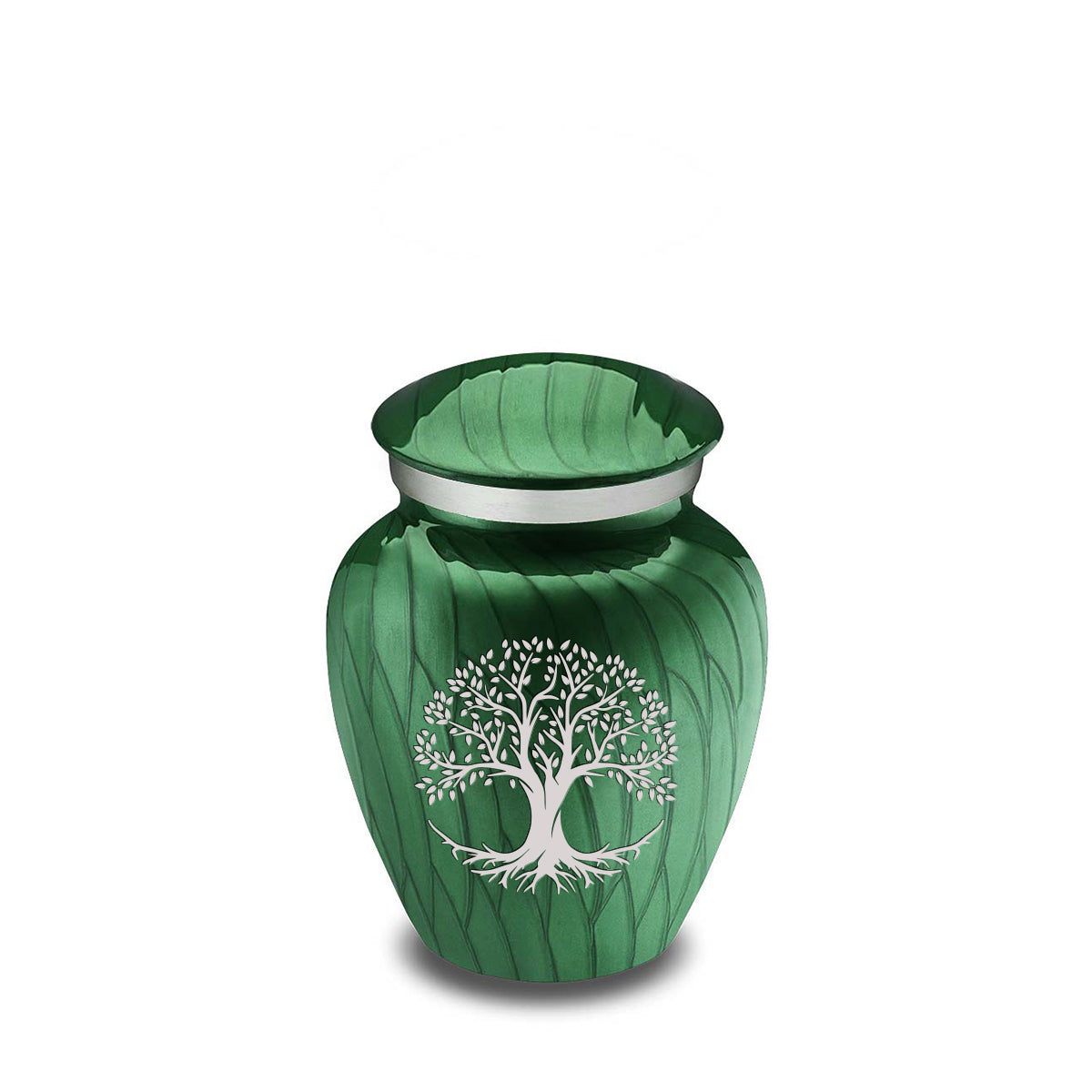 Keepsake Embrace Pearl Green Tree of Life Cremation Urn