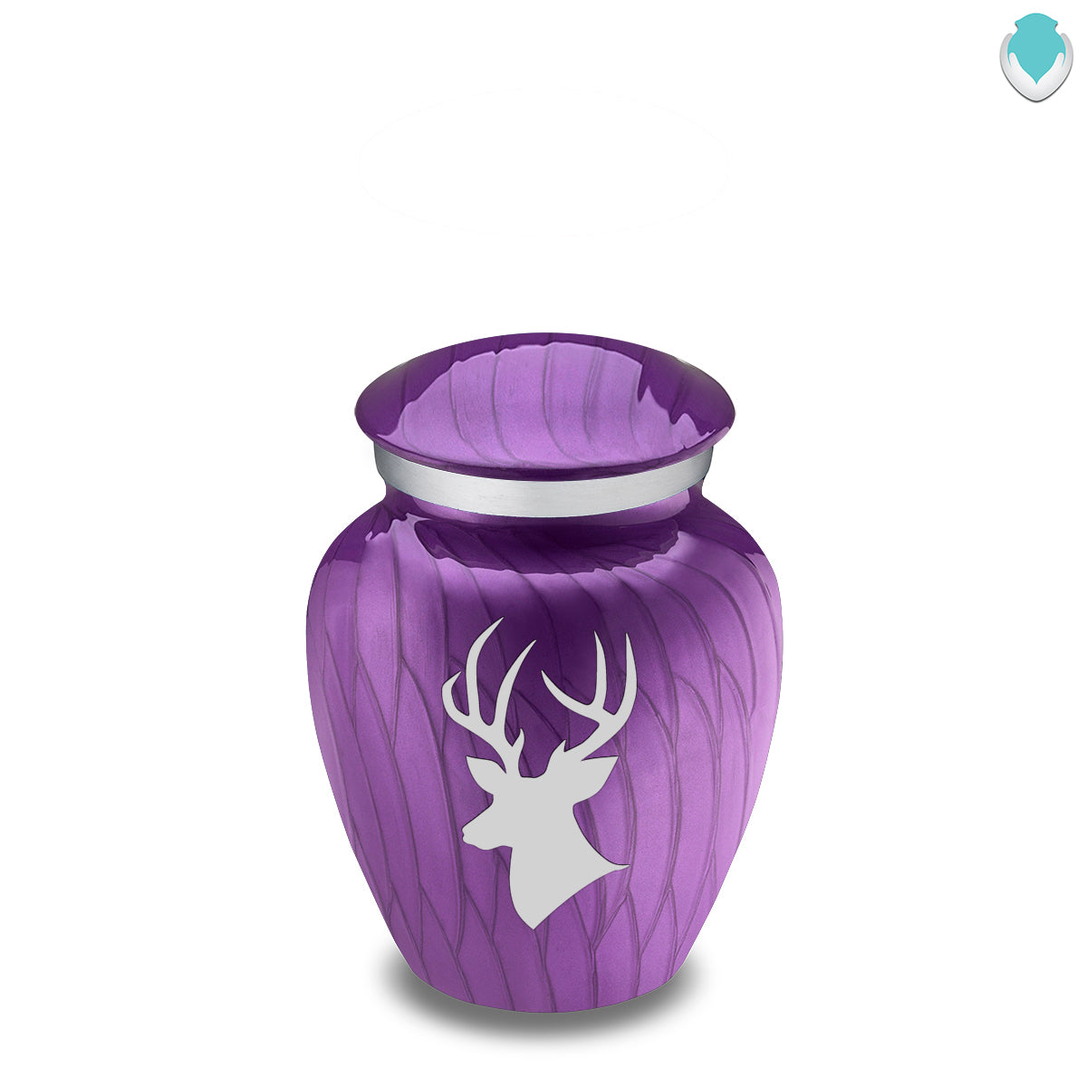 Keepsake Embrace Pearl Purple Deer Cremation Urn