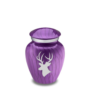 Keepsake Embrace Pearl Purple Deer Cremation Urn