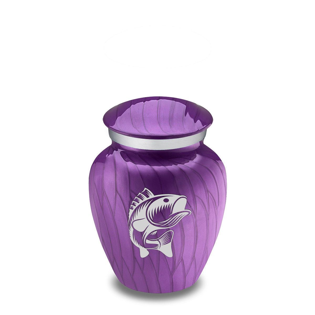 Keepsake Embrace Pearl Purple Fish Cremation Urn
