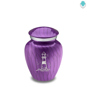 Keepsake Embrace Pearl Purple Lighthouse Cremation Urn