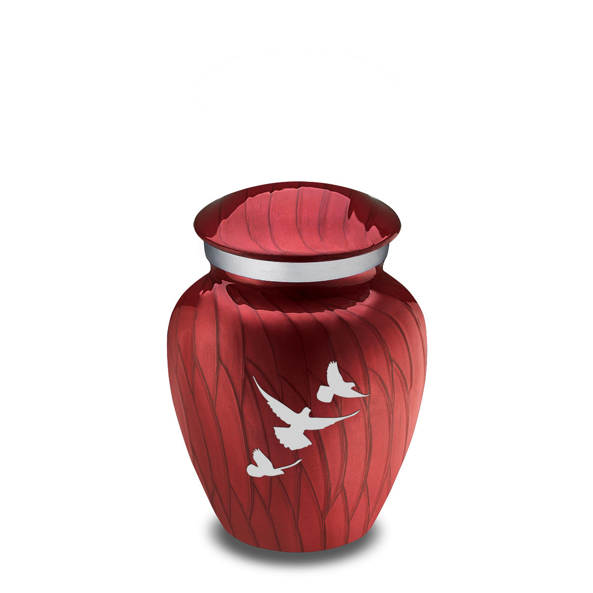 Keepsake Embrace Pearl Candy Red Doves Cremation Urn