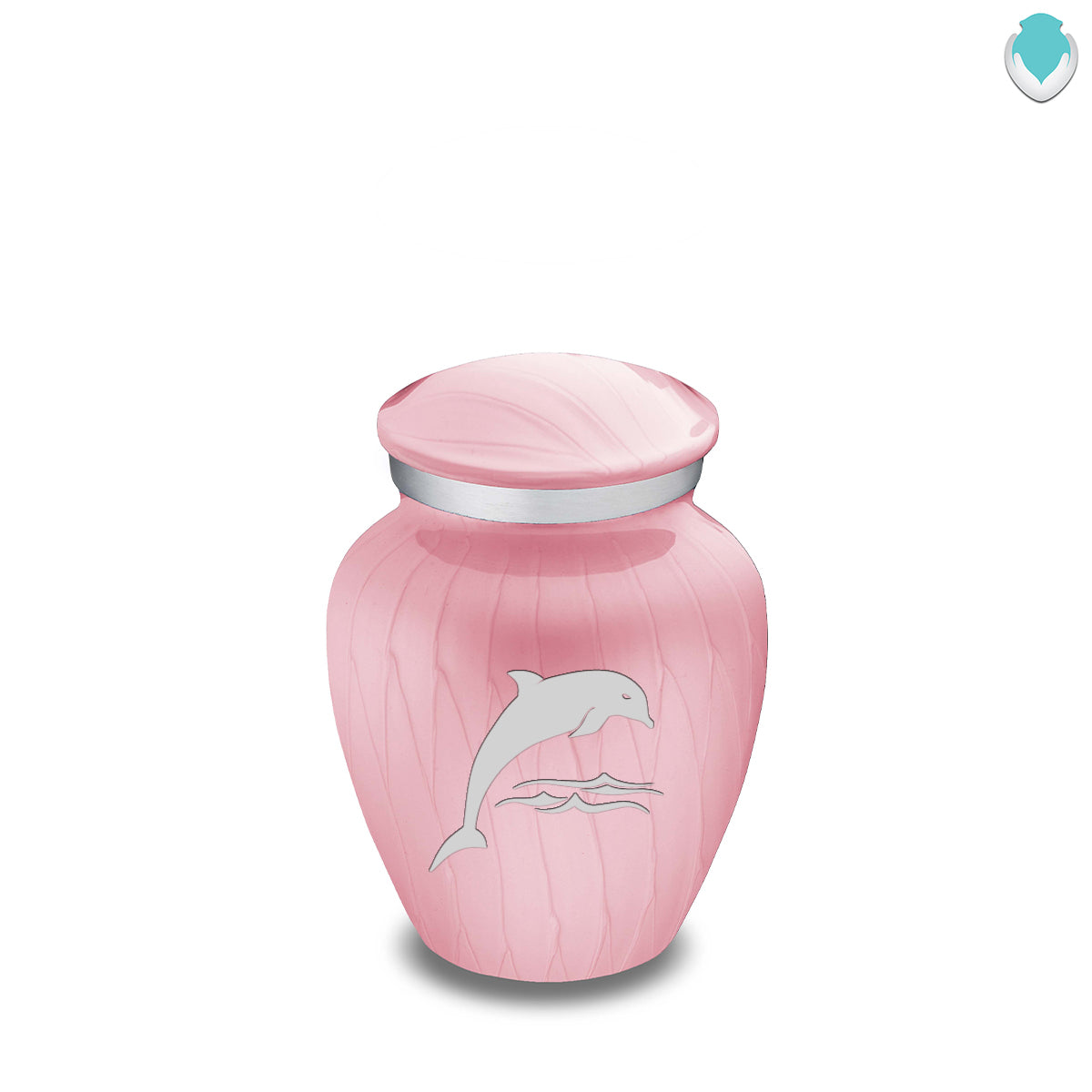 Keepsake Embrace Pearl Light Pink Dolphin Cremation Urn