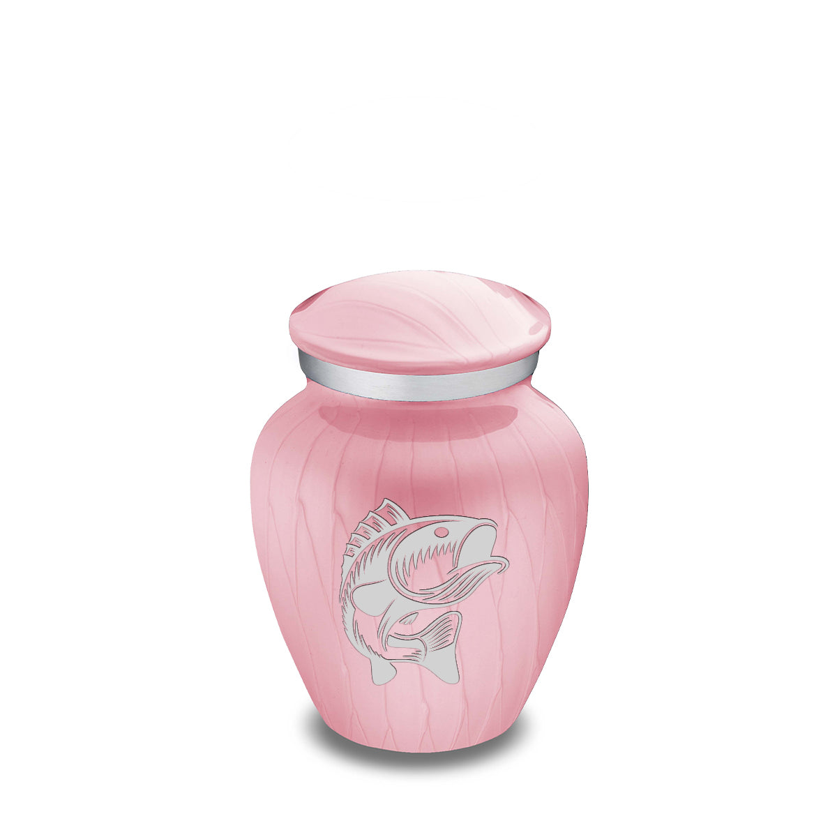 Keepsake Embrace Pearl Light Pink Fishing Cremation Urn