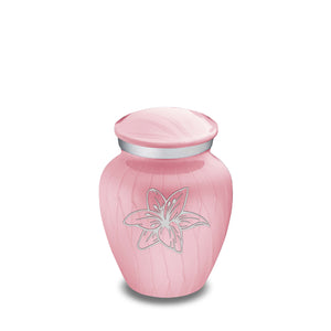 Keepsake Embrace Pearl Light Pink Lily Cremation Urn