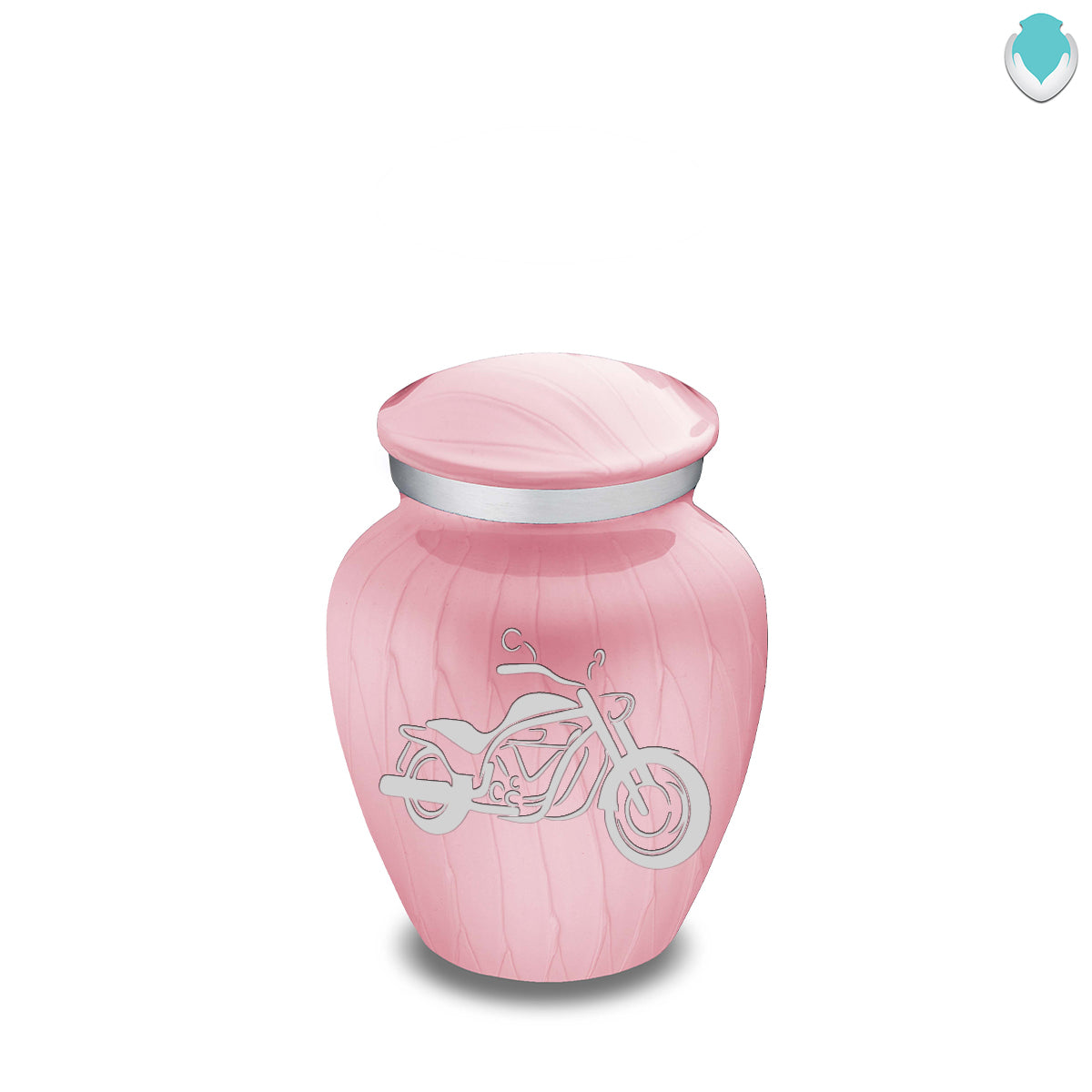 Keepsake Embrace Pearl Light Pink Motorcycle Cremation Urn