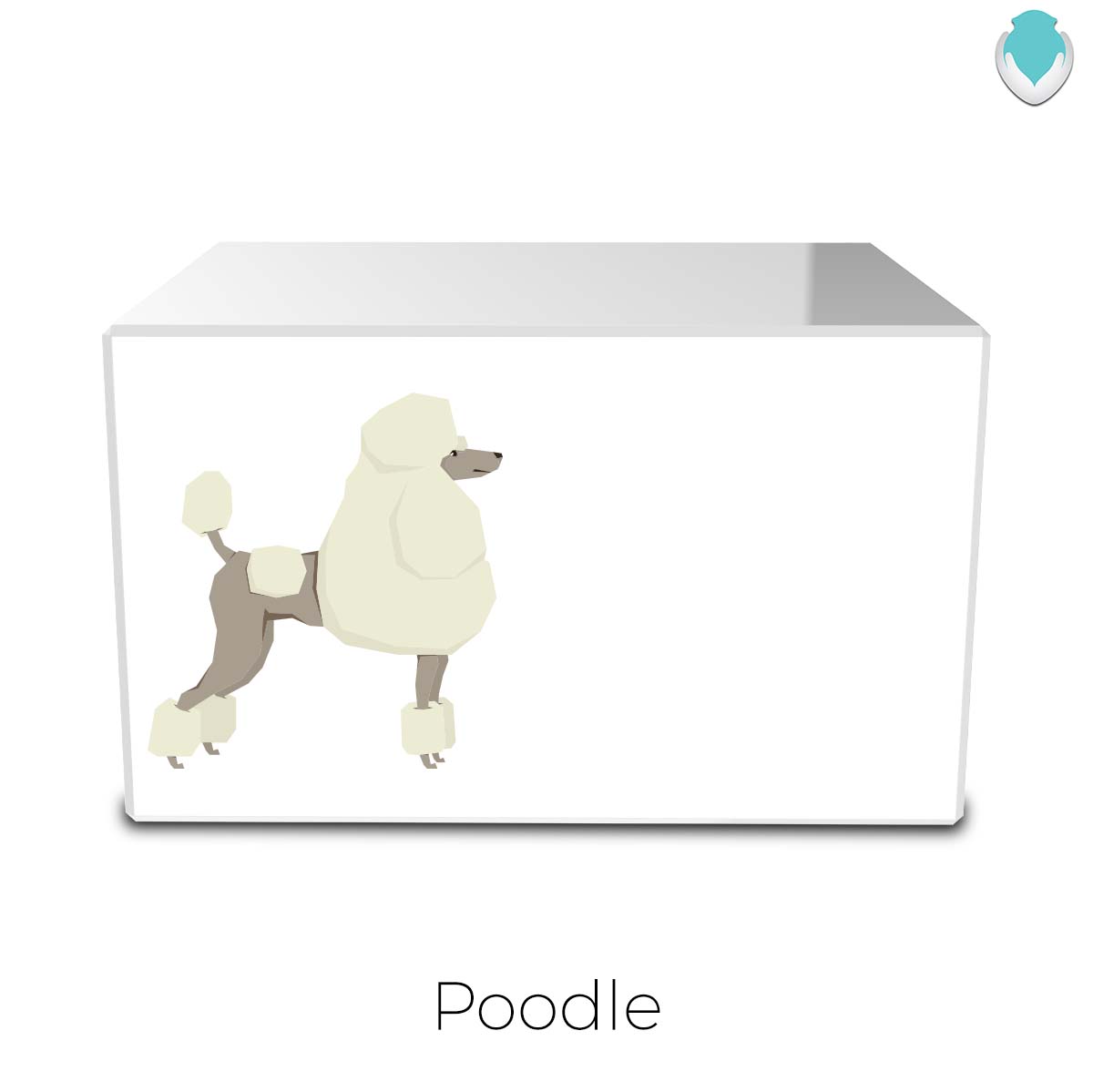 Custom Printed Heritage Dog Breed Wood Box Cremation Urn