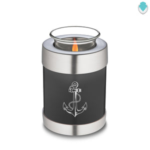 Candle Holder Embrace Charcoal Anchor Cremation Urn
