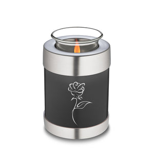 Candle Holder Embrace Charcoal Rose Cremation Urn