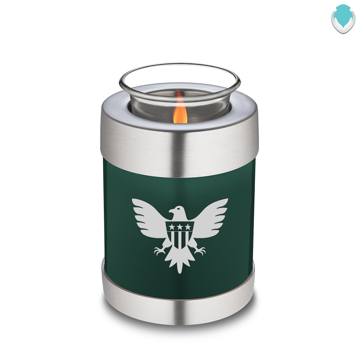 Candle Holder Embrace Green American Glory Cremation Urn