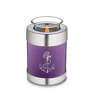 Candle Holder Embrace Purple Anchor Cremation Urn