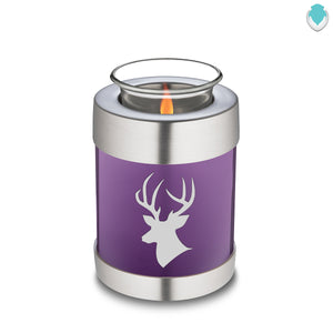 Candle Holder Embrace Purple Deer Cremation Urn