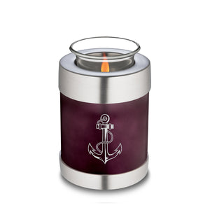 Candle Holder Embrace Cherry Purple Anchor Cremation Urn