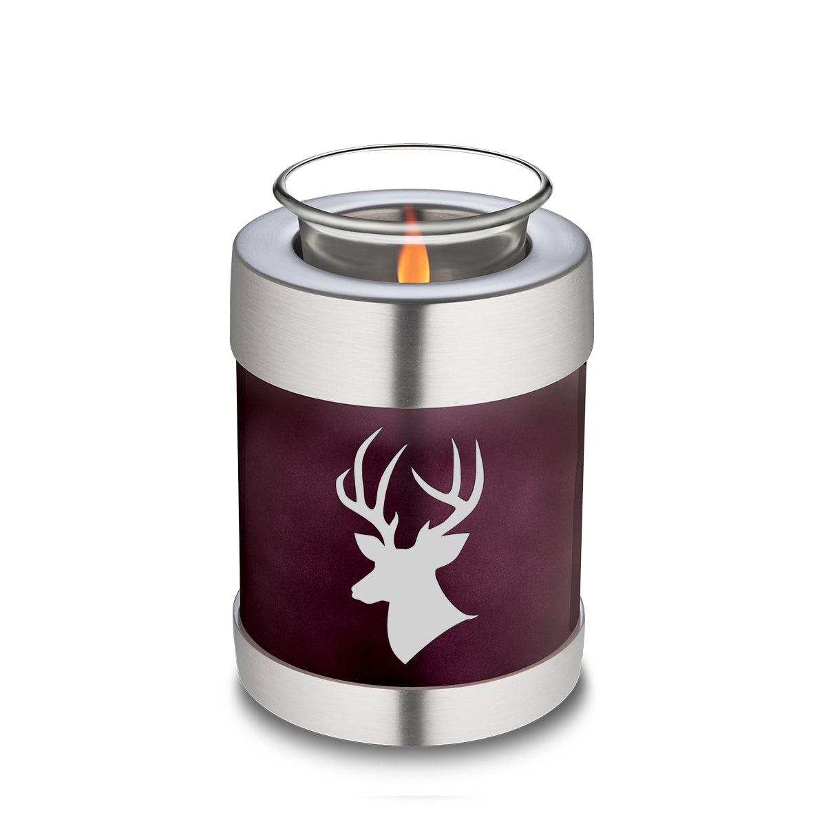 Candle Holder Embrace Cherry Purple Deer Cremation Urn