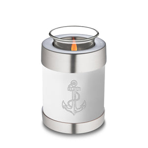 Candle Holder Embrace White Anchor Cremation Urn