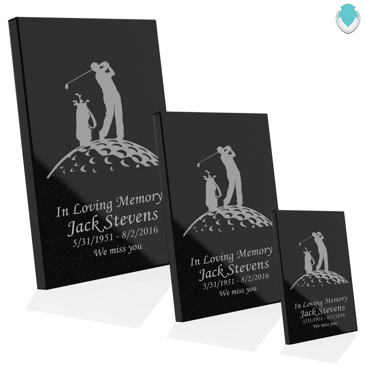 Custom Engraved Granite Plaque - Vertical