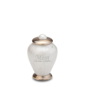 Keepsake Tall Simplicity Pearl Cremation Urn