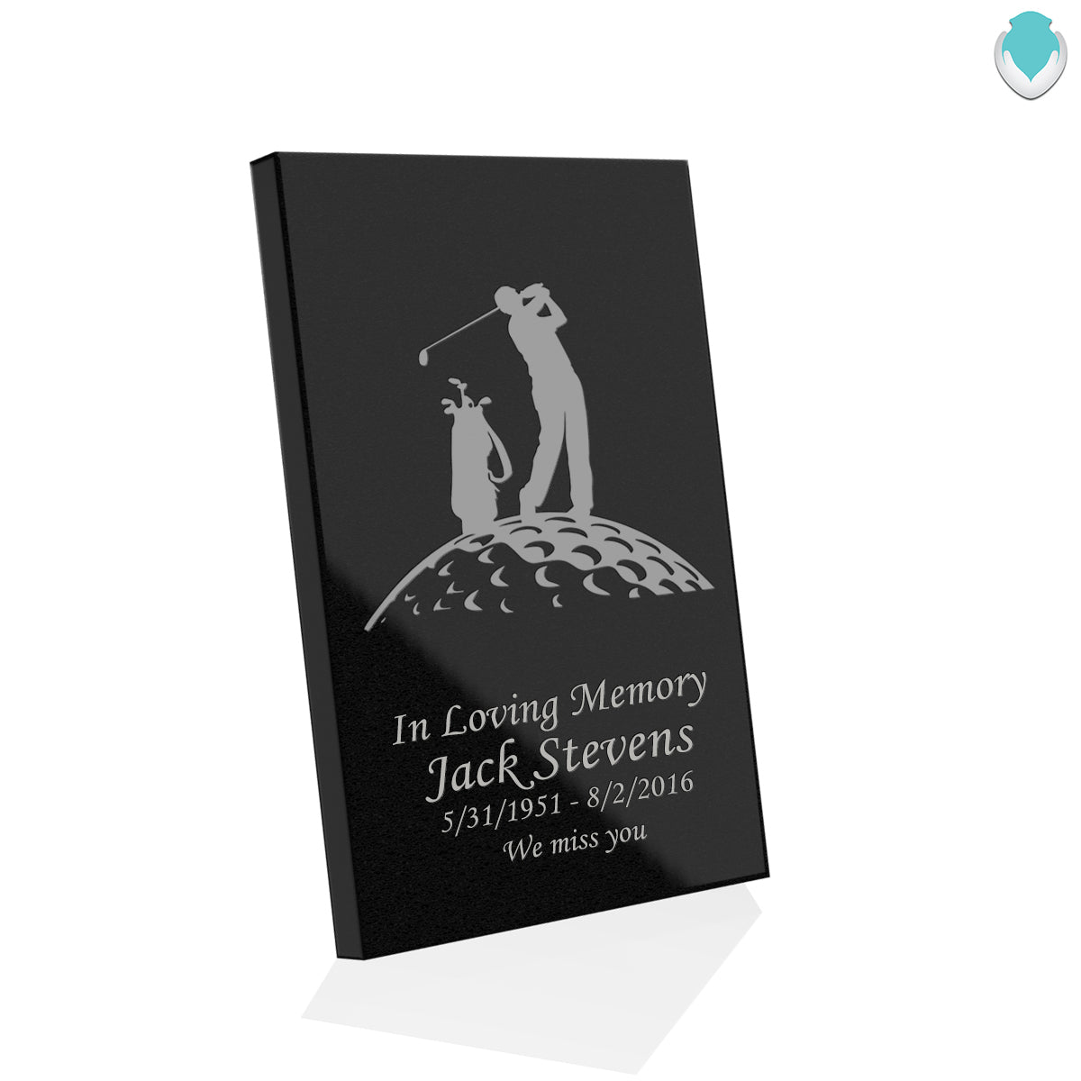 Custom Engraved Granite Plaque - Vertical