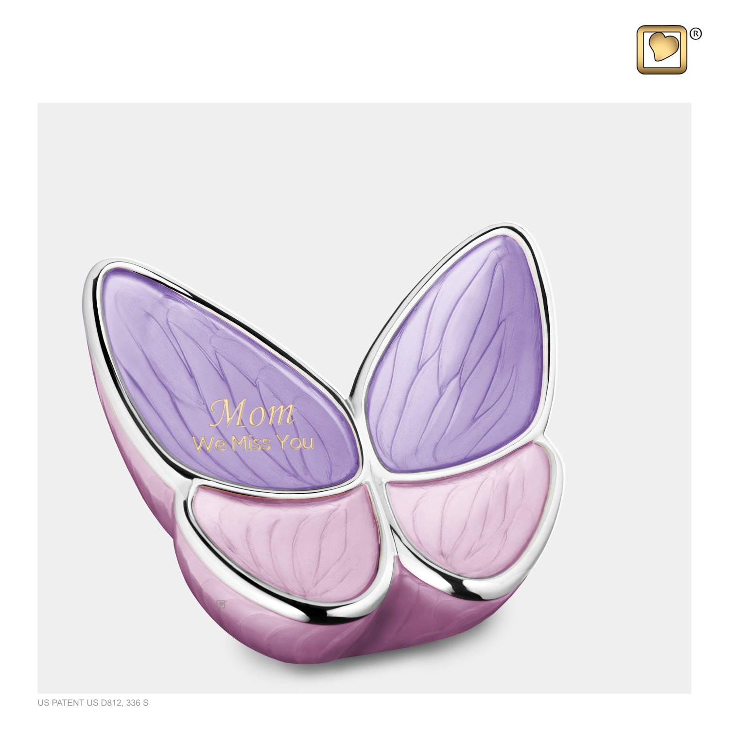 Medium Wings of Hope Butterfly Lavender Cremation Urn
