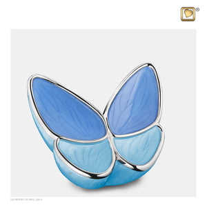 Medium Wings of Hope Butterfly Blue Cremation Urn
