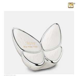 Medium Wings of Hope Butterfly Pearl Cremation Urn