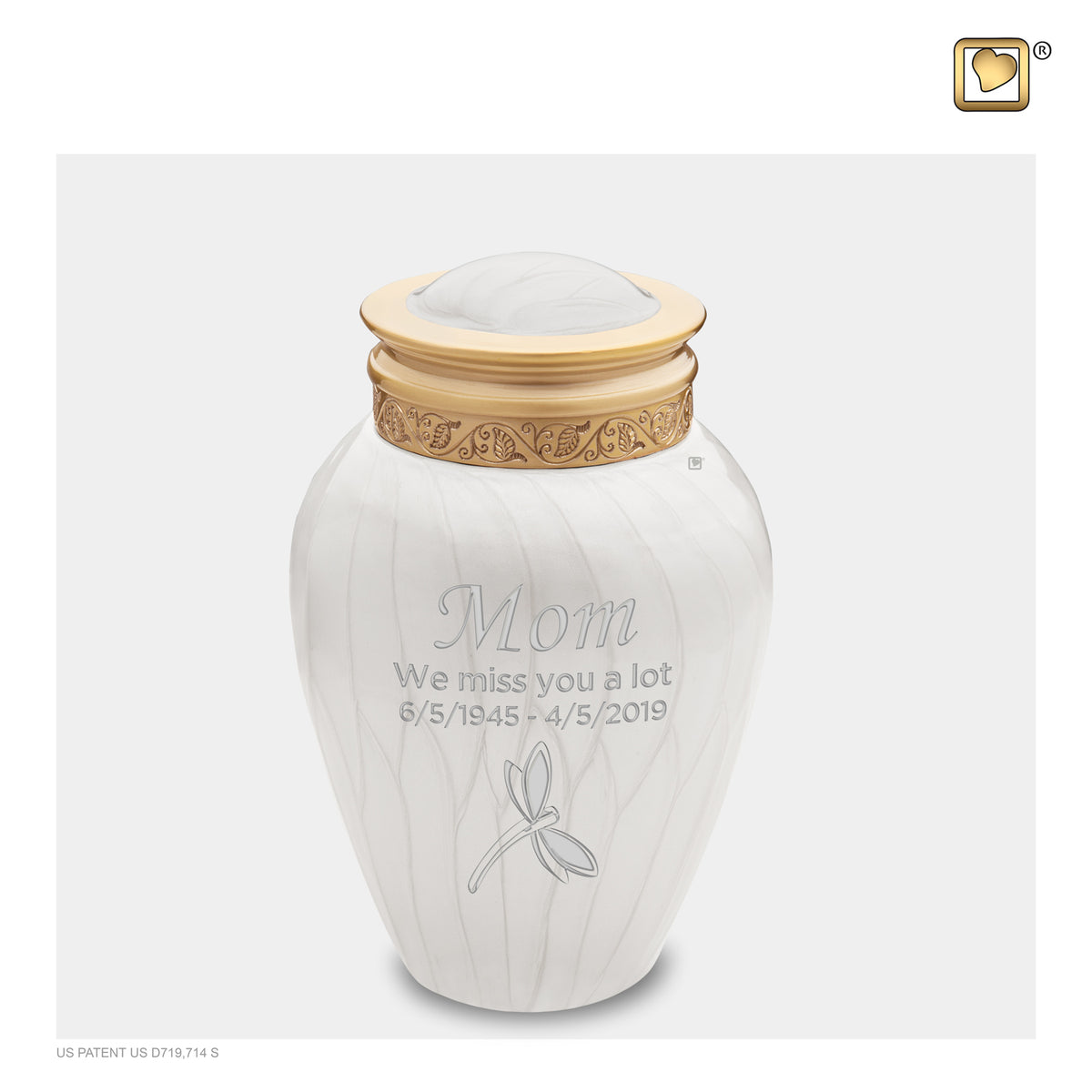 Medium Blessing Pearl Cremation Urn