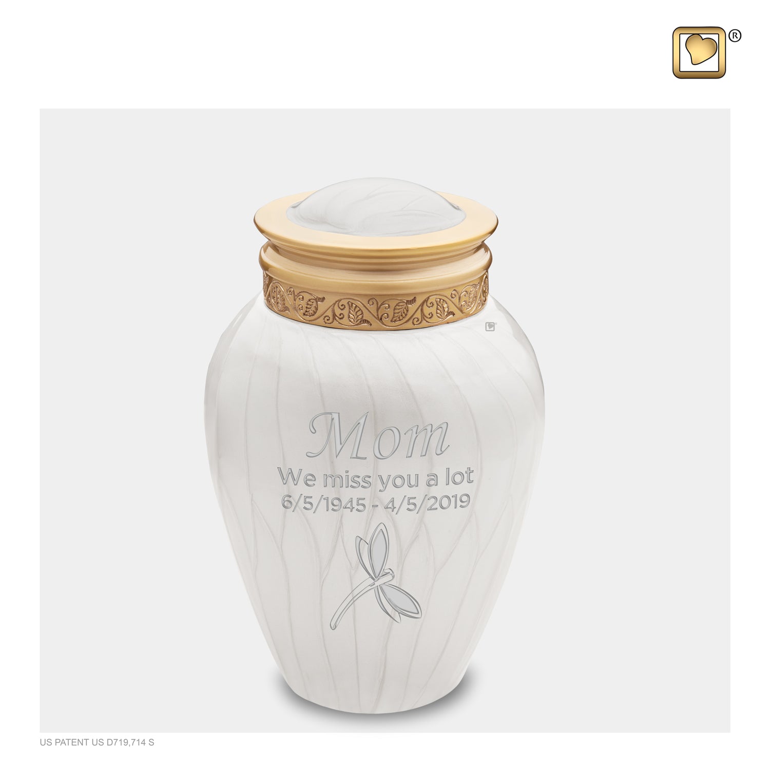 Medium Blessing Pearl Cremation Urn