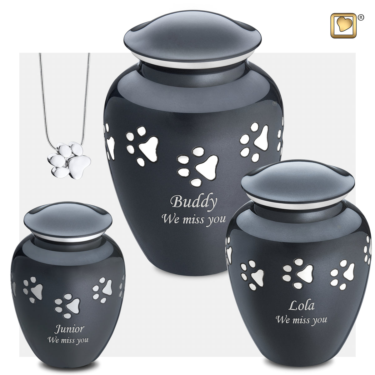 Classic Midnight Large Pet Cremation Urn