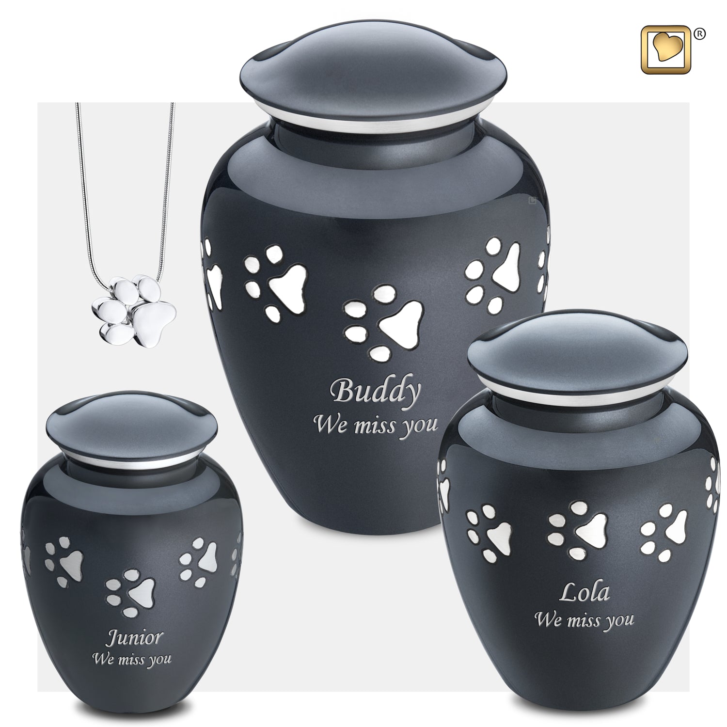 Classic Midnight Medium Pet Cremation Urn