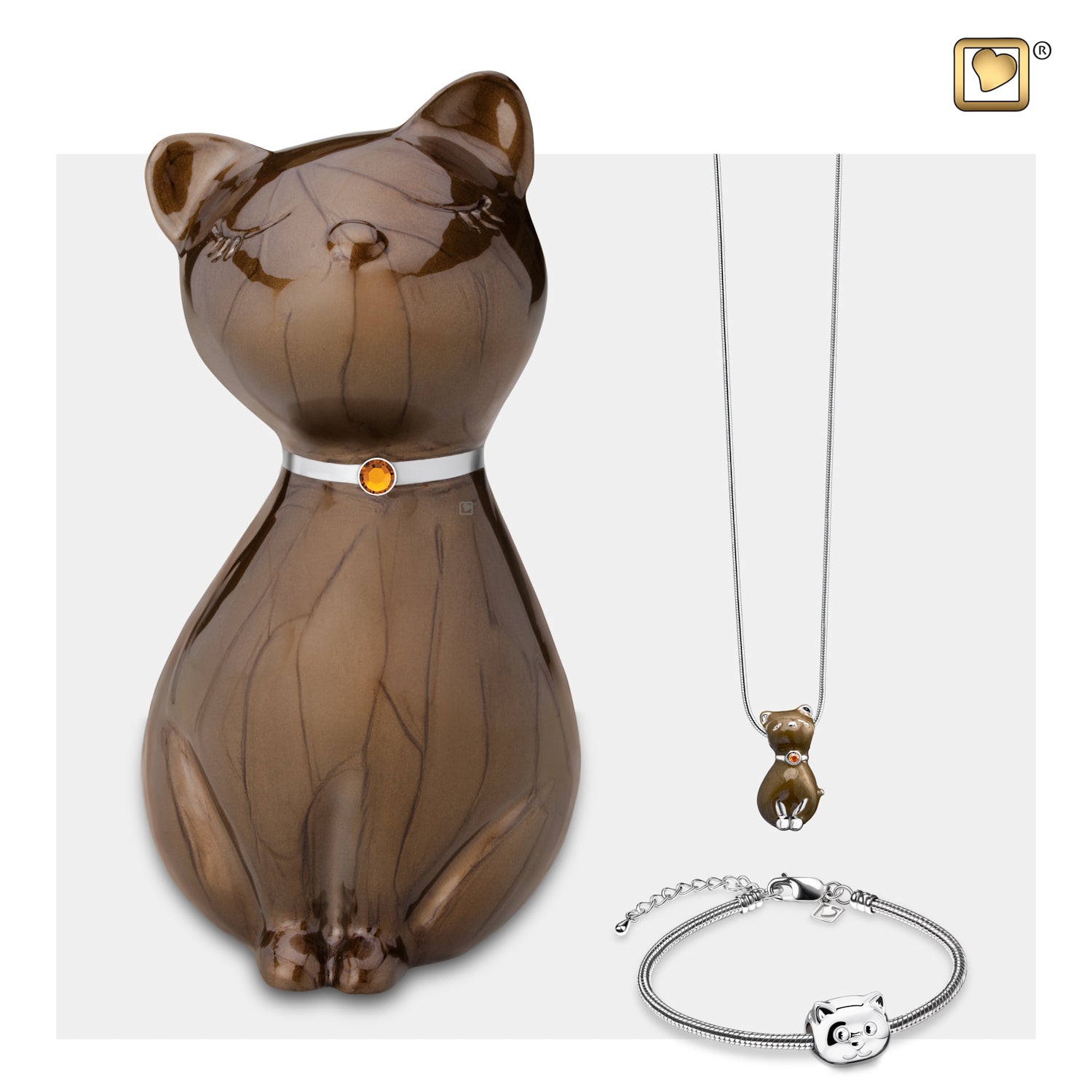 Princess Cat Bronze Pet Cremation Urn