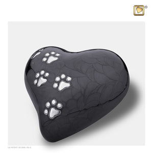 LovePaws™ Heart Pearlesecent Midnight Medium Pet Cremation Urn