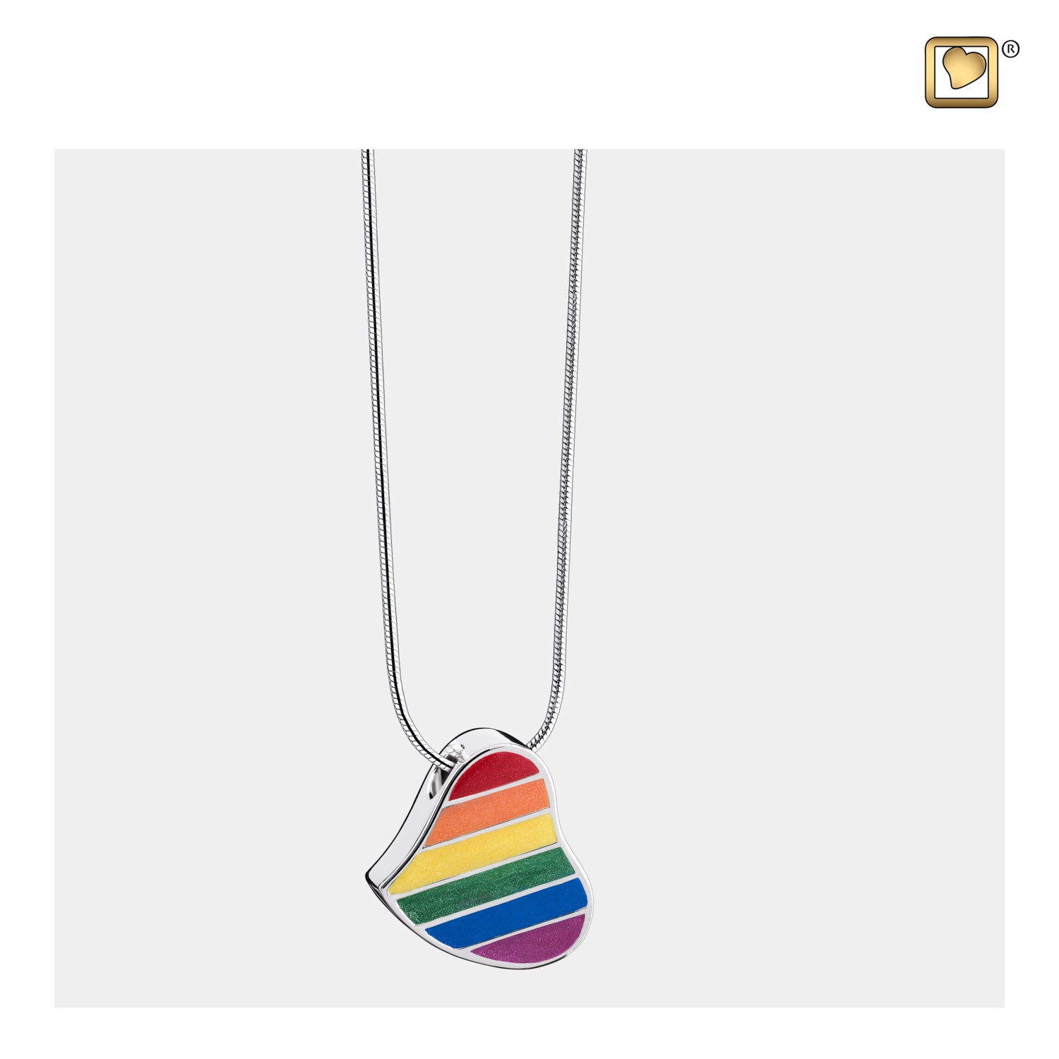 Pride Rainbow™ Sterling Silver Cremation Pendant