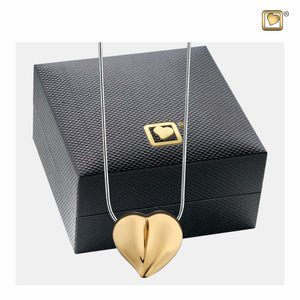 LoveHeart™ Gold Vermeil Sterling Silver Cremation Pendant
