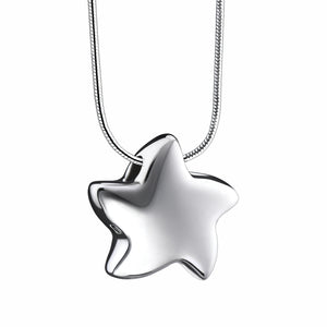 Angelic Star™ Rhodium Plated Sterling Silver Cremation Pendant