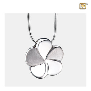 Bloom™ Rhodium Plated Two Tone Sterling Silver Cremation Pendant