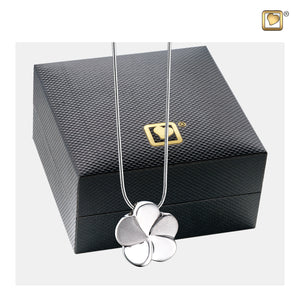 Bloom™ Rhodium Plated Two Tone Sterling Silver Cremation Pendant