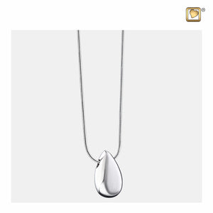 Dropª Rhodium Plated Sterling Silver Cremation Pendant