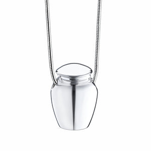 Urn™ Rhodium Plated Sterling Silver Cremation Pendant