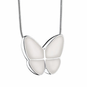 Wings of Hope™ Pearl Butterfly Sterling Silver Cremation Pendant