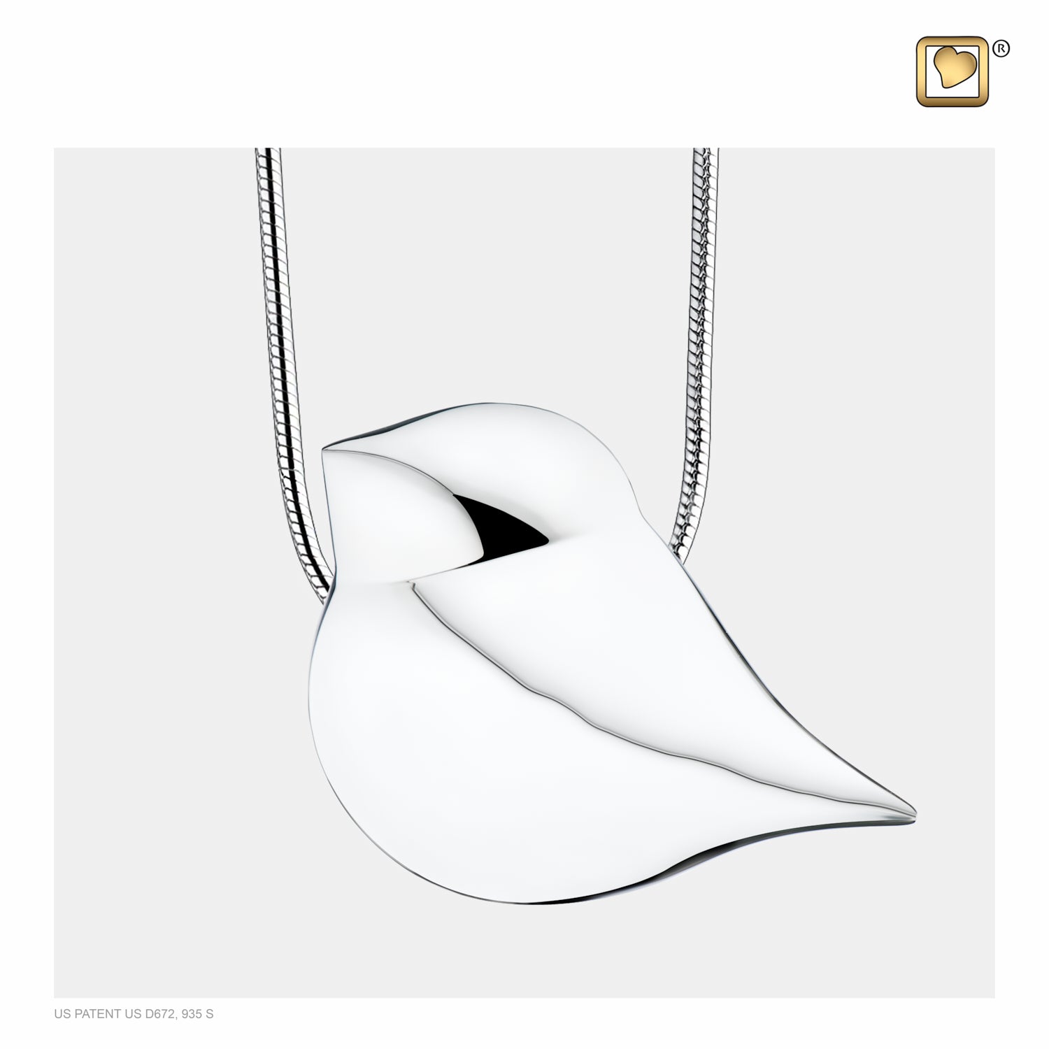 SoulBird™ Shaped Sterling Silver Cremation Jewelry Pendant