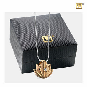 Gold Lotus™ Sterling Silver Cremation Pendant